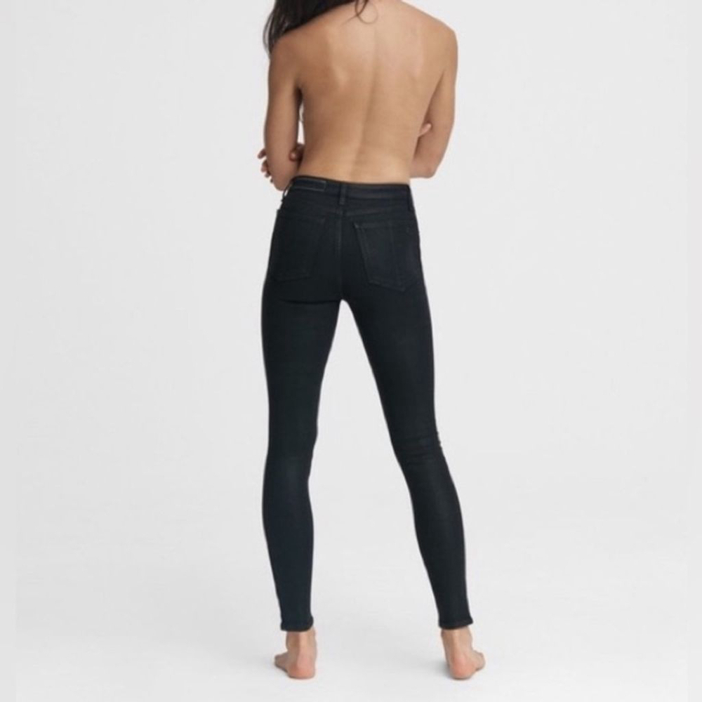 NWT Rag and Bone Nina High Rise Skinny black Jeans Size 24 - Picture 5 of 16